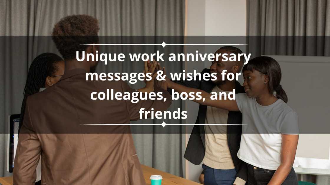 work anniversary messages