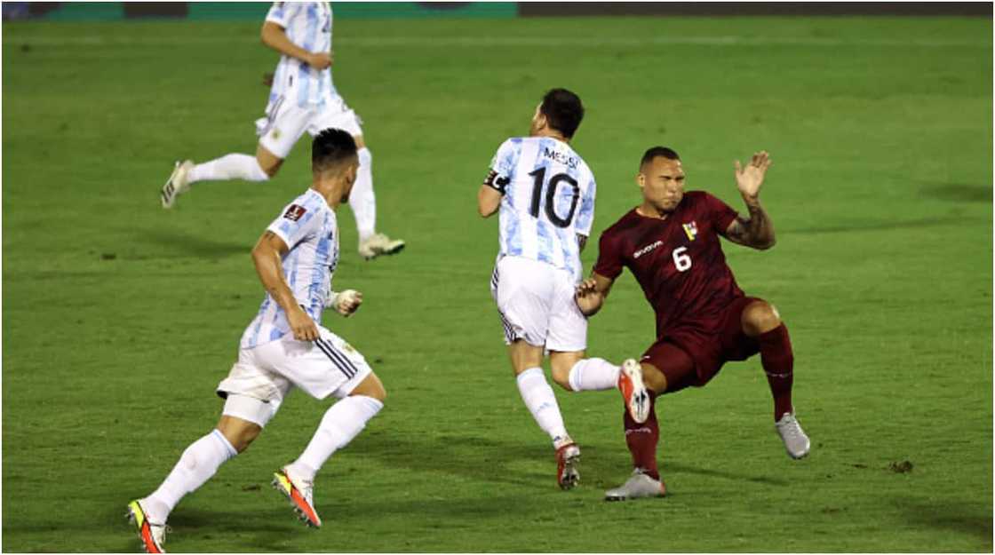 Panic As Messi Survives Horrific Career-Ending Tackle As Argentine Defeat Venezuela in World Cup Qualifier