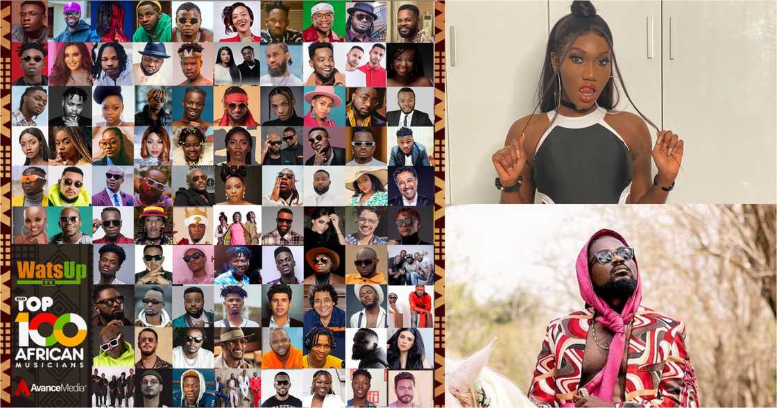 Shatta Wale, Sarkodie, Stonebwoy, Medikal, 6 Others Named In Watsup TV's Top 100 African Artistes List Shatta Wale, Sarkodie, Stonebwoy, Medikal, 6 Others Named In Watsup TV's Top 100 African Artistes List