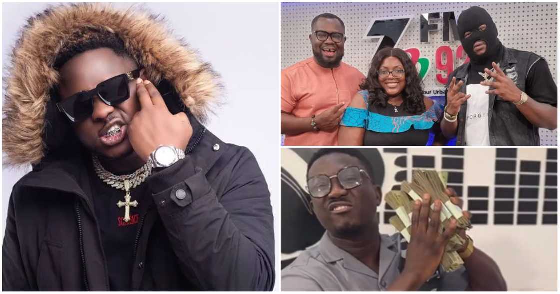 Medikal and Giovani Caleb inside 3FM studios Medikal and Giovani Caleb inside 3FM studios