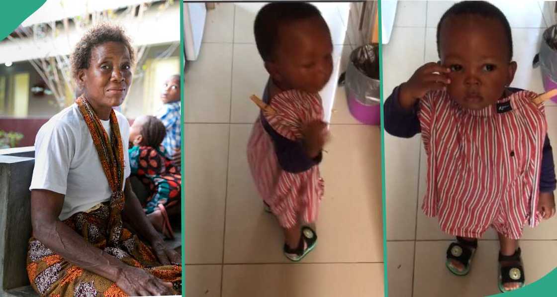 Woman laments after seeing child she left with her man Woman laments after seeing child she left with her man