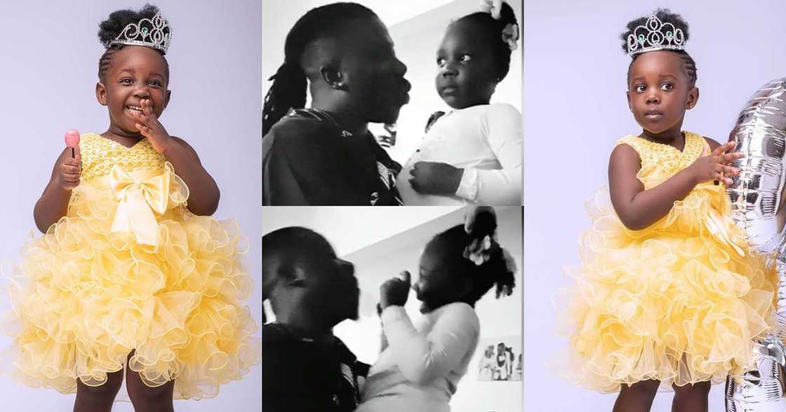 Stonebwoy Teaches His Daughter Jidula How To Speak Ewe In Funny Video