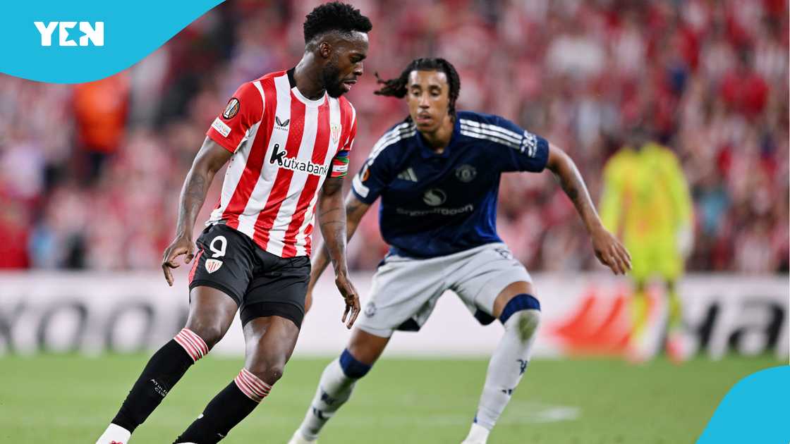 Inaki Williams, Athletic Bilbao, Manchester United, Bruno Fernandes, UEFA Europa League, semi-final, Ghana football, Nico Williams, Casemiro. Inaki Williams, Athletic Bilbao, Manchester United, Bruno Fernandes, UEFA Europa League, semi-final, Ghana football, Nico Williams, Casemiro.