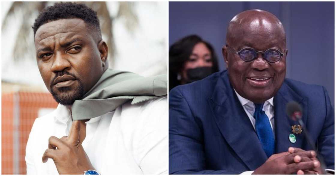 John Dumelo (left) and Akufo-Addo (right) in pictures John Dumelo (left) and Akufo-Addo (right) in pictures