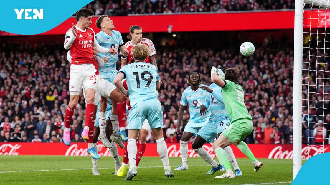 Arsenal vs Burnley, Premier League title race, Kai Havertz red card controversy, VAR decision, Premier League, Havertz tackle Ugochukwu, Arsenal 1-0 Burnley, Mikel Arteta, Gary Neville commentary, Paul Tierney. Arsenal vs Burnley, Premier League title race, Kai Havertz red card controversy, VAR decision, Premier League, Havertz tackle Ugochukwu, Arsenal 1-0 Burnley, Mikel Arteta, Gary Neville commentary, Paul Tierney.