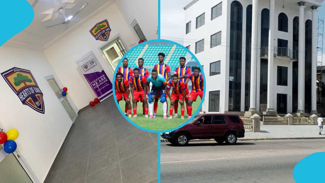 Hearts of Oak's ultra-modern secretariat which cost GH¢9 million is reportedly being rented out for commercial use. Hearts of Oak's ultra-modern secretariat which cost GH¢9 million is reportedly being rented out for commercial use.