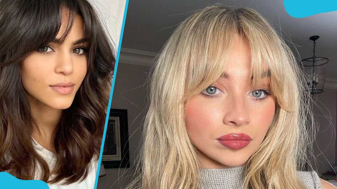 Loose waves with curtain bangs Loose waves with curtain bangs