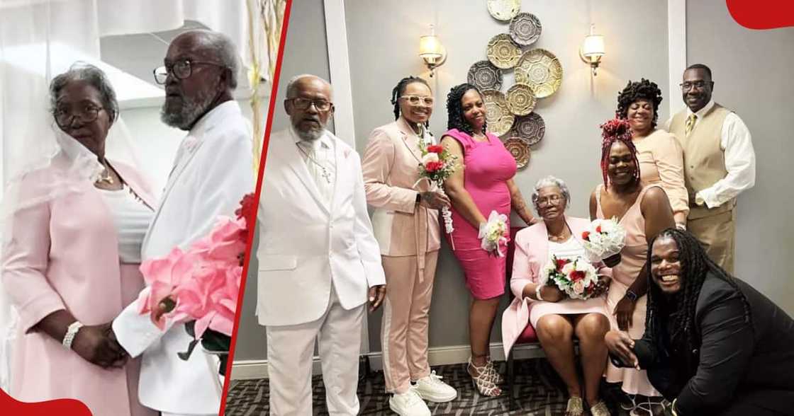 Collage of photos from the wedding between Ernestine and Moses. Collage of photos from the wedding between Ernestine and Moses.