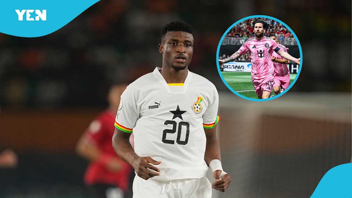 Black Stars and West Ham United playmaker Mohamed Kudus of Ghana during Ghana vs Egypt AFCON 2022 game on January 18, 2024 in Abidjan, Ivory Coast Black Stars and West Ham United playmaker Mohamed Kudus of Ghana during Ghana vs Egypt AFCON 2022 game on January 18, 2024 in Abidjan, Ivory Coast
