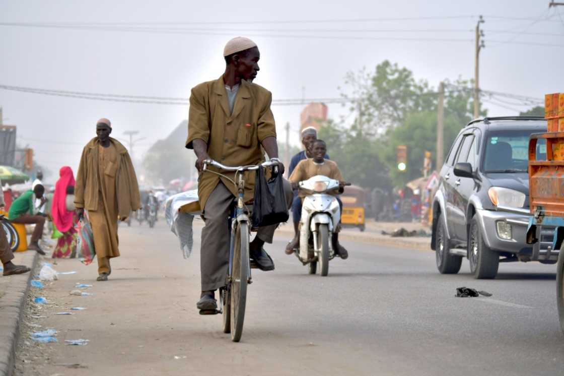 One of the main streets in Maradi One of the main streets in Maradi