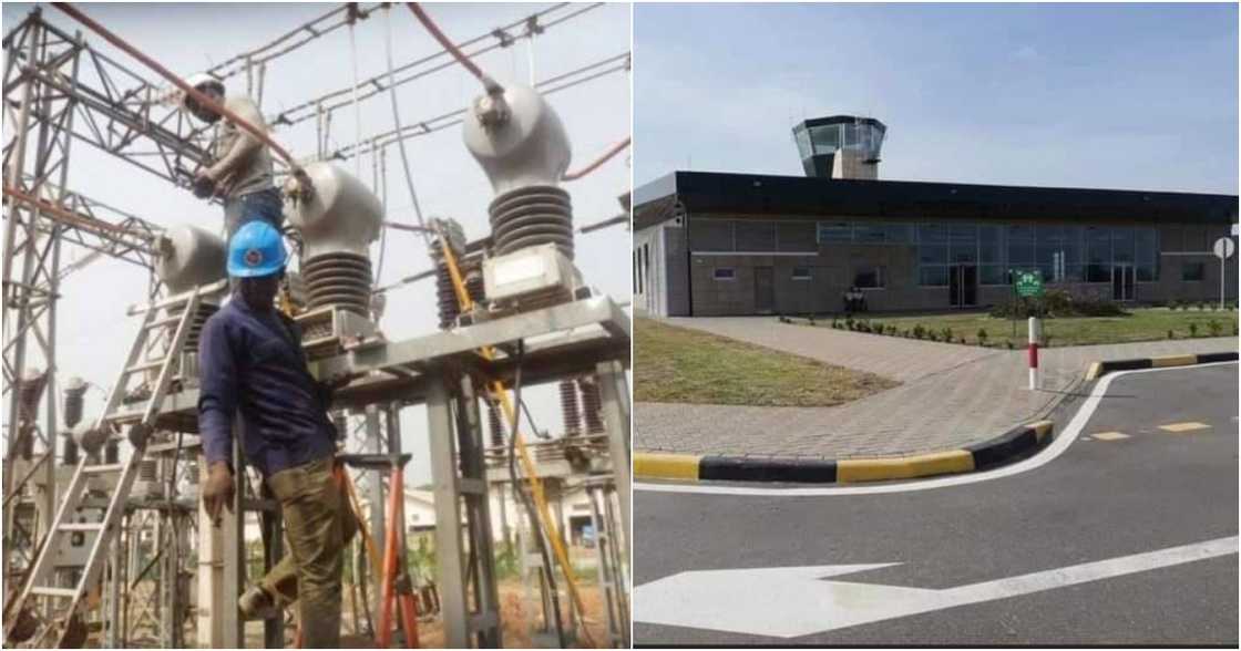 ECG has disconnected power to the Ho Airport ECG has disconnected power to the Ho Airport