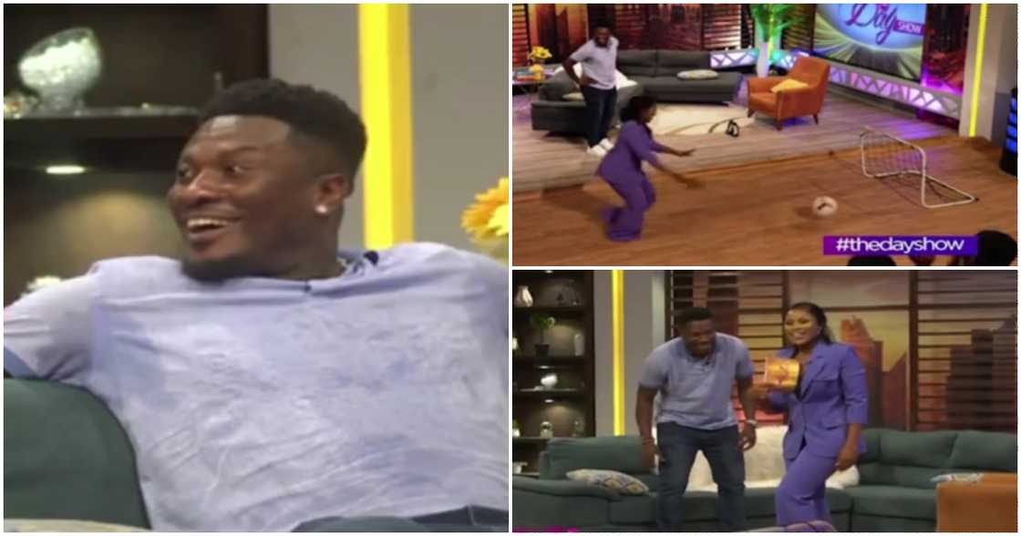 Photos of Berla Mundi in penalty contest against Asamoah Gyan Photos of Berla Mundi in penalty contest against Asamoah Gyan