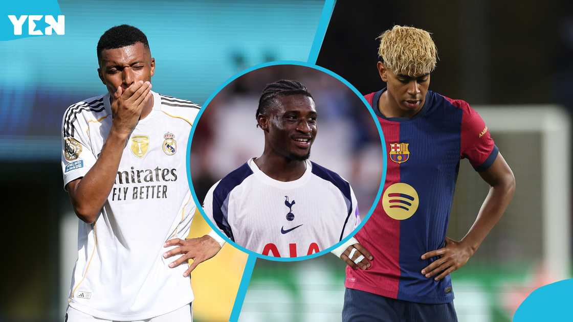 Most take-ons 2025/26 season, Mohammed Kudus Tottenham Hotspur, Best Premier League dribblers, Tottenham summer signings, Spurs vs Brighton, Kudus ahead of Mbappe and Yamal
