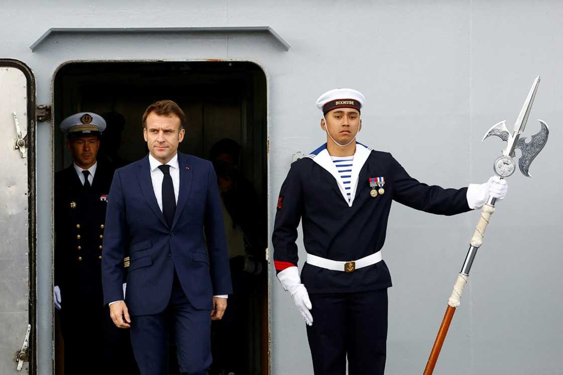 Macron also underlined the importance of France's nuclear deterrent, as well as relations with Germany and the UK despite recent tensions Macron also underlined the importance of France's nuclear deterrent, as well as relations with Germany and the UK despite recent tensions