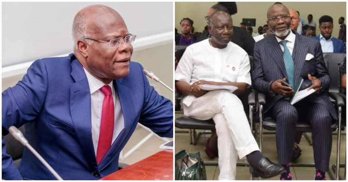 The co-chair of the censure committee, KT Hammond, has denied claims Gabby Asare Otchere-Darko fed him information during public hearing The co-chair of the censure committee, KT Hammond, has denied claims Gabby Asare Otchere-Darko fed him information during public hearing