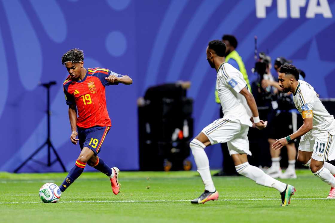 Lamine Yamal, Brazilian Pelé, Kylian Mbappé, historic World Cup goal, 2026 World Cup, Lamine Yamal World Cup goal, Spain beat Saudi Arabia, World Cup reuslts.
