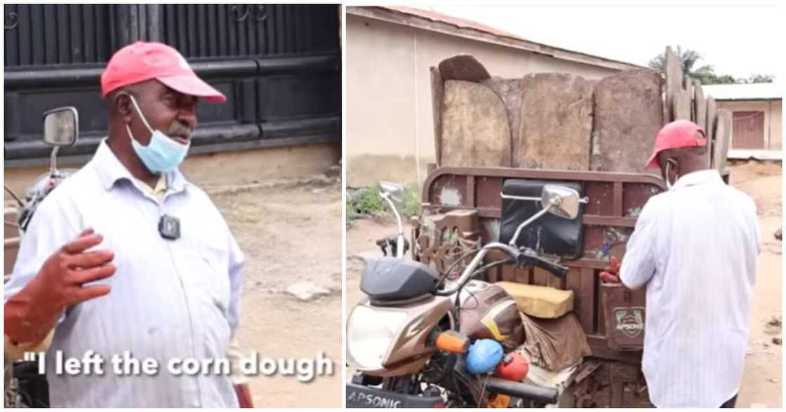 Elderly man build house after leaving Germany to Ghana to be a garbage collector Elderly man build house after leaving Germany to Ghana to be a garbage collector