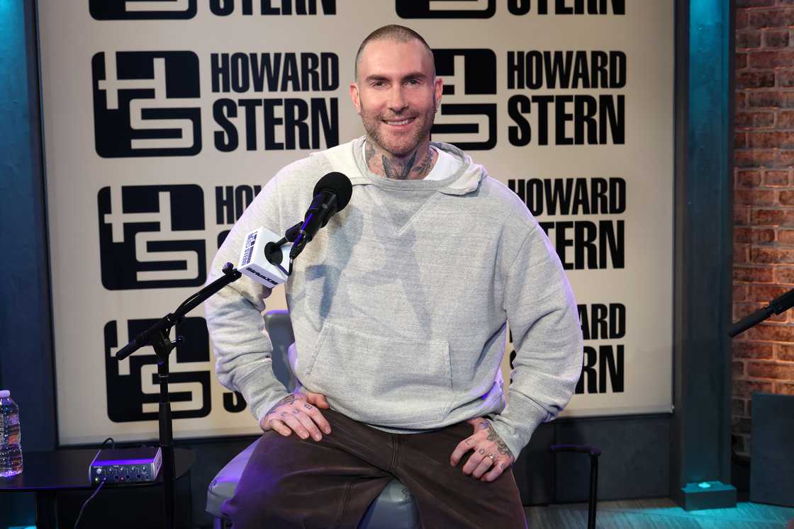 Adam Levine visits SiriusXM's 'The Howard Stern Show' at SiriusXM Studios.