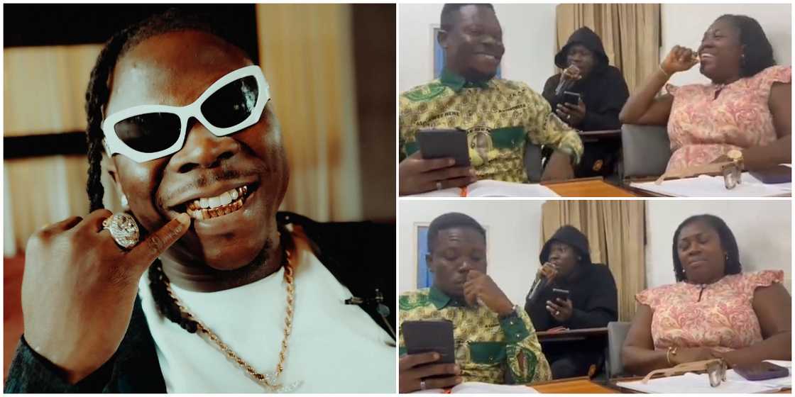 Stonebwoy at lectures at GIMPA