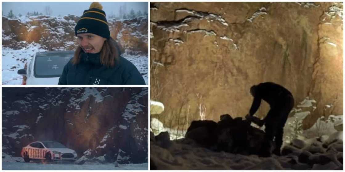 Video shows moment man took his electric car to a village and blew it up after he learnt repairs cost N9.3m Video shows moment man took his electric car to a village and blew it up after he learnt repairs cost N9.3m