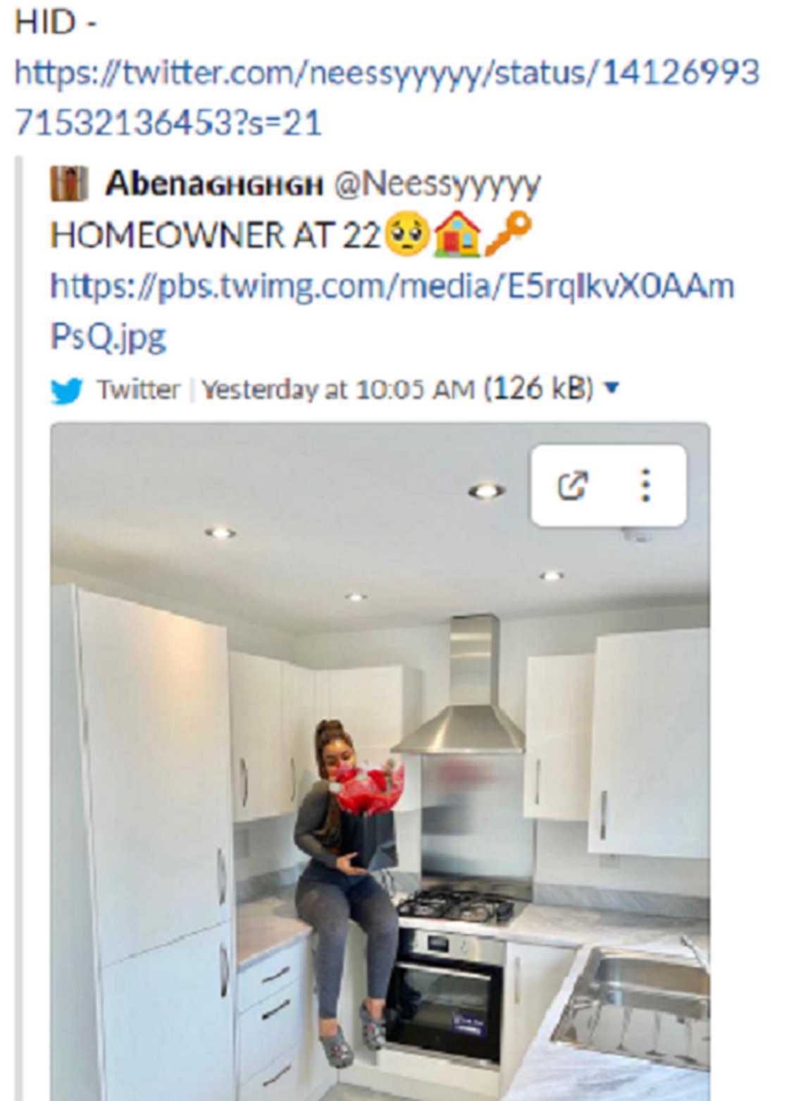 Young lady celebrates acquiring her own house at age 22 Young lady celebrates acquiring her own house at age 22