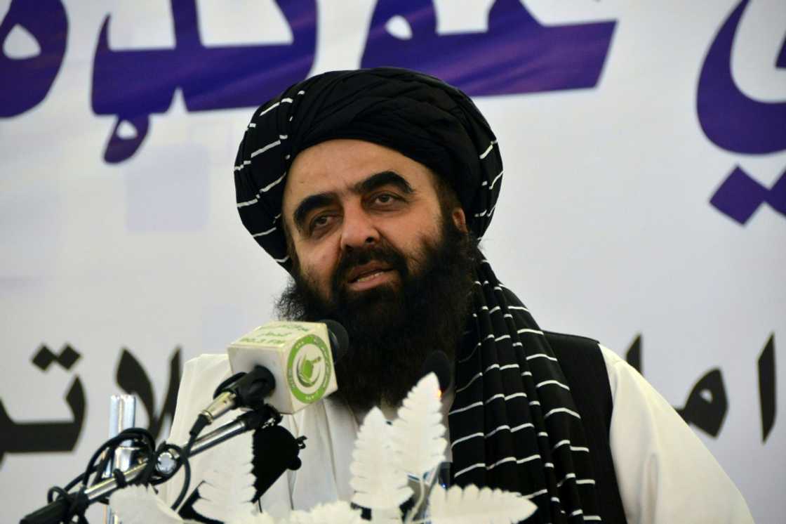 A spokesman for Afghanistan’s Foreign minister Amir Khan Muttaqi, seen here, has called on the United Nations to drop its travel ban on Taliban officials A spokesman for Afghanistan’s Foreign minister Amir Khan Muttaqi, seen here, has called on the United Nations to drop its travel ban on Taliban officials