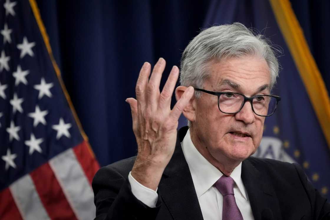 New York indexes were sent soaring in response to Federal Reserve chief Jerome Powell comments that traders hoped signalled an end to major rate hikes New York indexes were sent soaring in response to Federal Reserve chief Jerome Powell comments that traders hoped signalled an end to major rate hikes