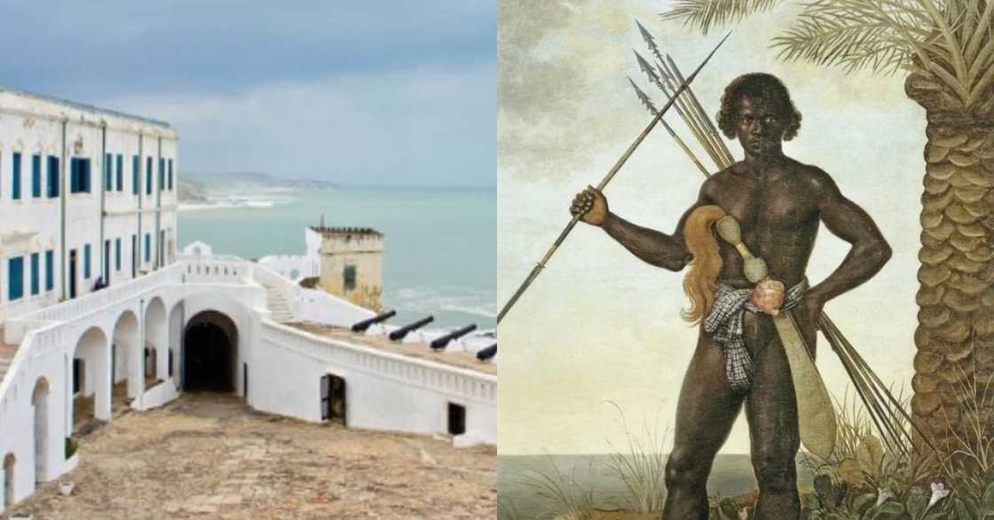 History of how Fantes settled in Ghana after being led by man-like animals told