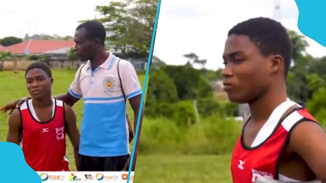 Gilbert Ampiah impresses at school athletics. Gilbert Ampiah impresses at school athletics.