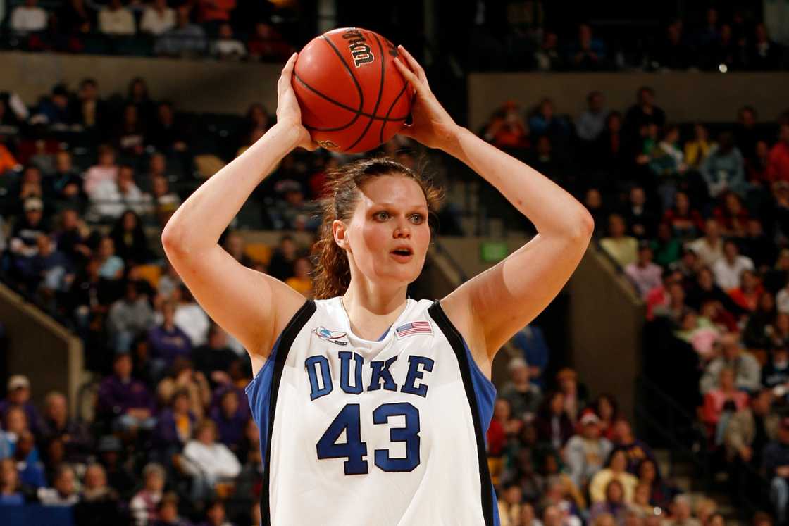 Alison Bales at the TD Banknorth Garden in Boston, MA