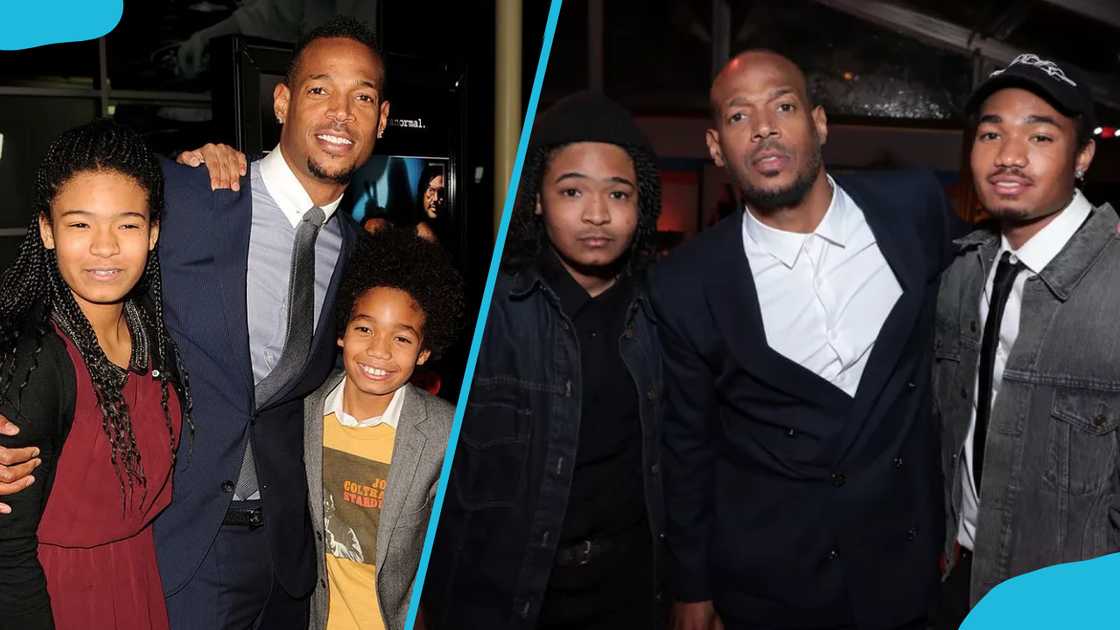 Marlon Wayans attends red carpet events with his sons