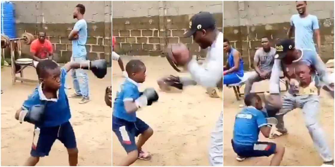 Young Nigerian boy warms heart with boxing skills Young Nigerian boy warms heart with boxing skills