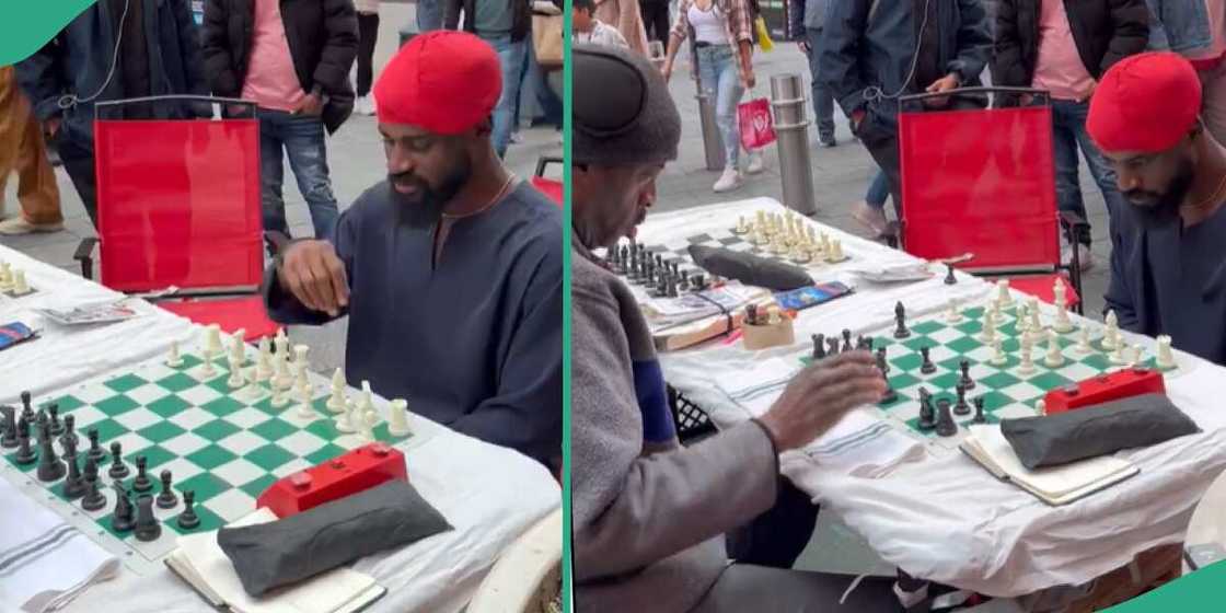 Chess master Tunde Onakoya playing in New York. Chess master Tunde Onakoya playing in New York.