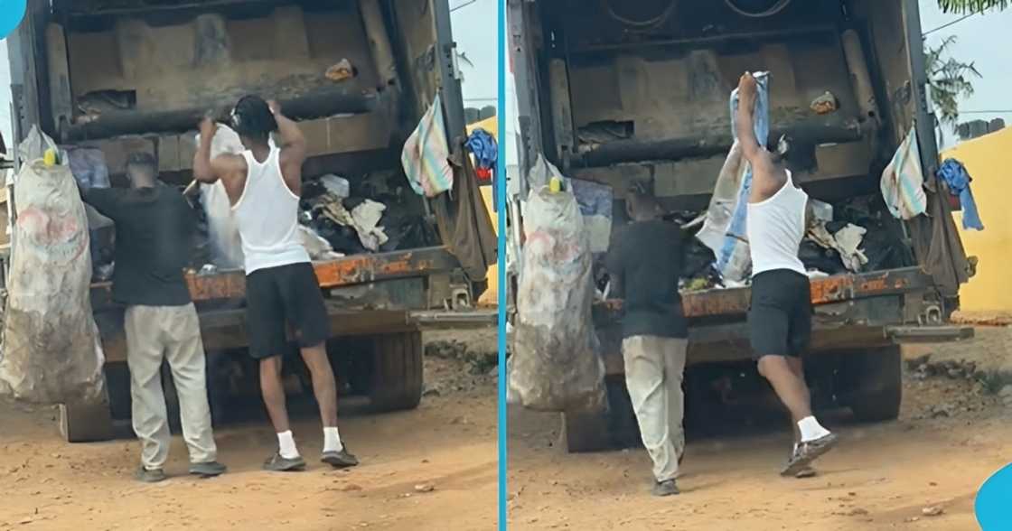 Wase collector, Ghanaian man, borla boys, social media, hard work. Wase collector, Ghanaian man, borla boys, social media, hard work.