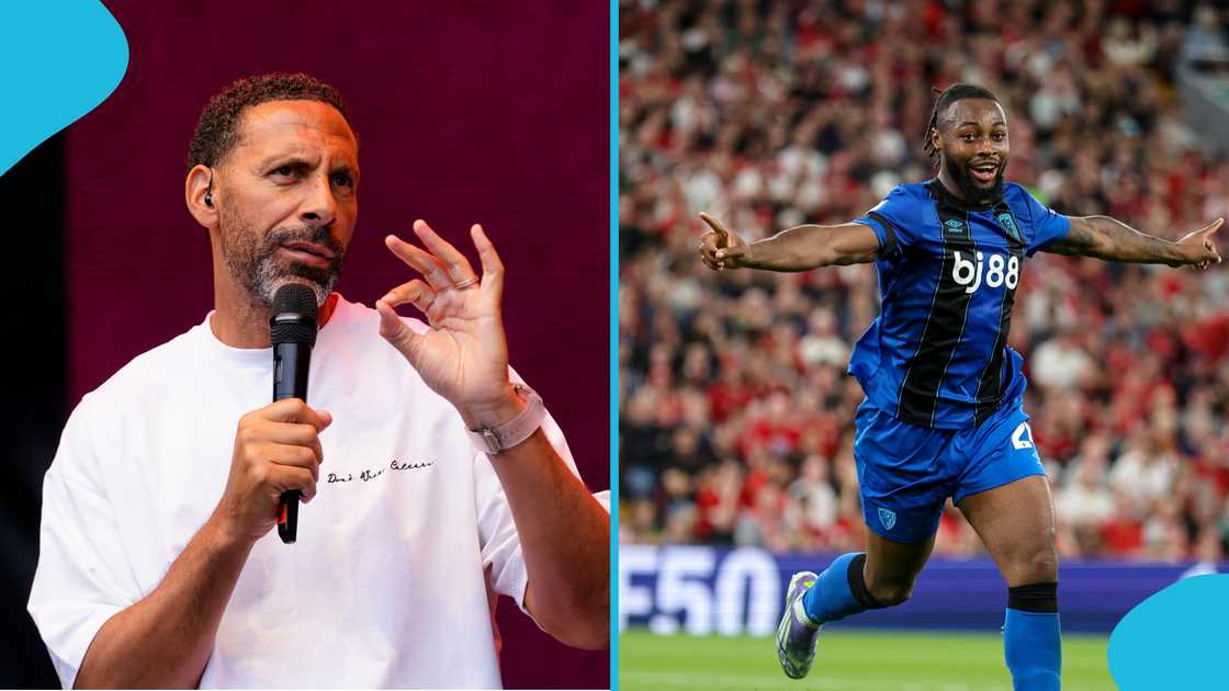 Rio Ferdinand, Antoine Semenyo, AFC Bournemouth, Liverpool, Manchester United.