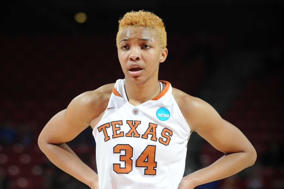 Imani McGee-Stafford at the Comcast Center in College Park, Maryland