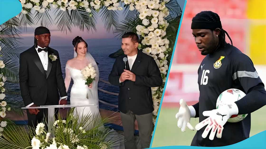 Lawrence Ati-Zigi wedding, Ghana goalkeeper marriage, Ati-Zigi private wedding, Perihan Zigi, wedding video Ghana, social media reactions, Ghanaians congratulate Ati-Zigi Lawrence Ati-Zigi wedding, Ghana goalkeeper marriage, Ati-Zigi private wedding, Perihan Zigi, wedding video Ghana, social media reactions, Ghanaians congratulate Ati-Zigi