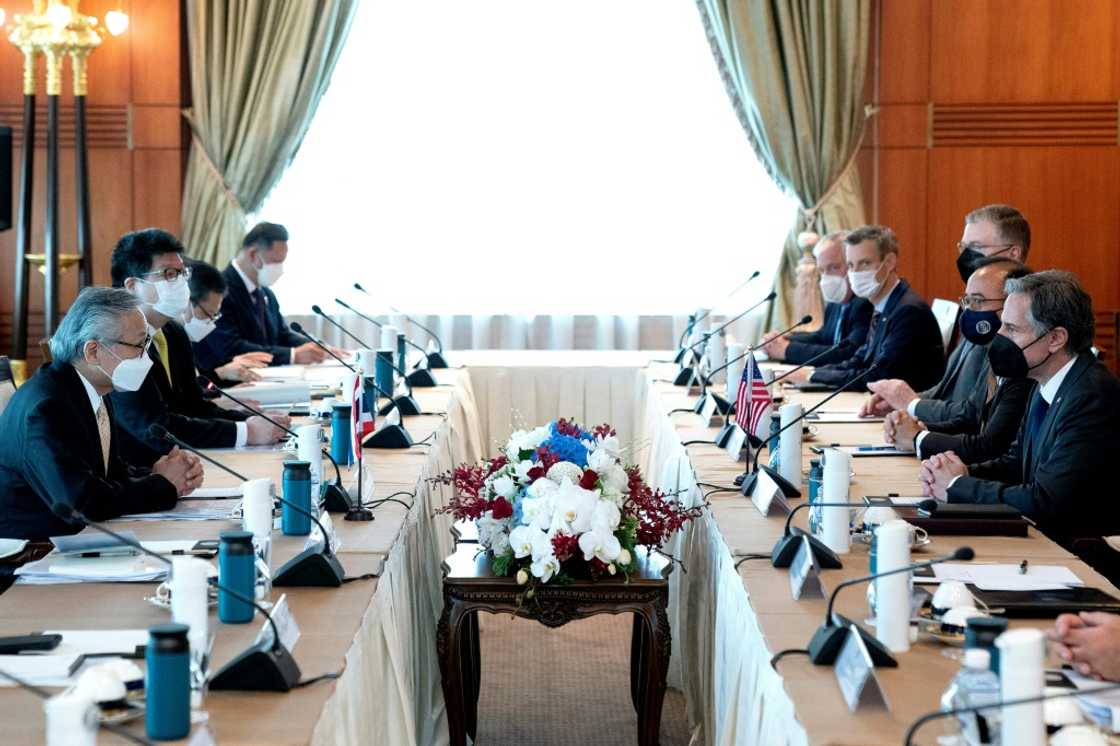 Blinken began a day with Thailand's top brass with talks with Foreign Minister Don Pramudwinai Blinken began a day with Thailand's top brass with talks with Foreign Minister Don Pramudwinai