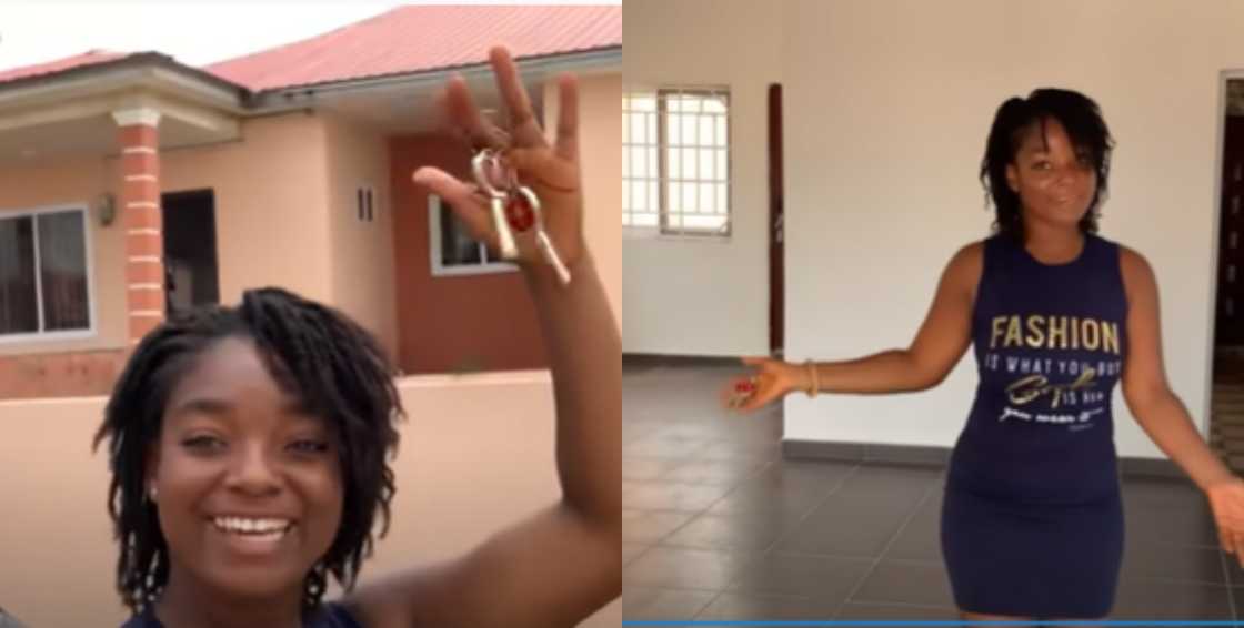 Maame Sika: 18-year-old Kasoa lady Gives us a tour of her 3-Bedroom House Valued at Ghc 500,000 Maame Sika: 18-year-old Kasoa lady Gives us a tour of her 3-Bedroom House Valued at Ghc 500,000