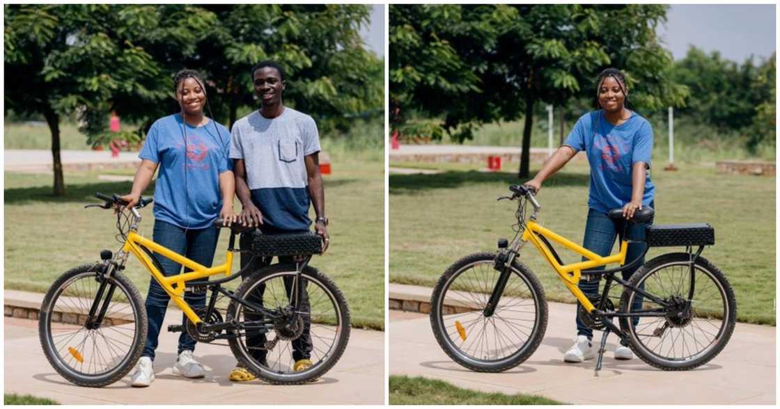 Photo of two graduates of Academic City University College Photo of two graduates of Academic City University College