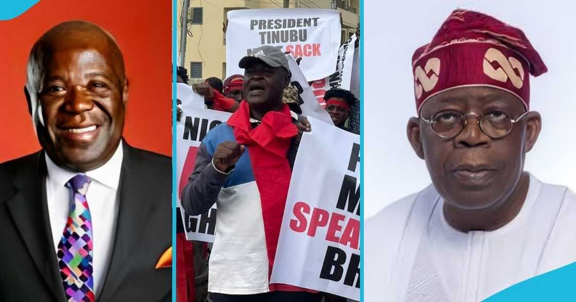 Ghanaian businessmen, President Tinubu, River Park Estate, Sir Sam Jonah, Nigerian High Commission in Accra. Ghanaian businessmen, President Tinubu, River Park Estate, Sir Sam Jonah, Nigerian High Commission in Accra.