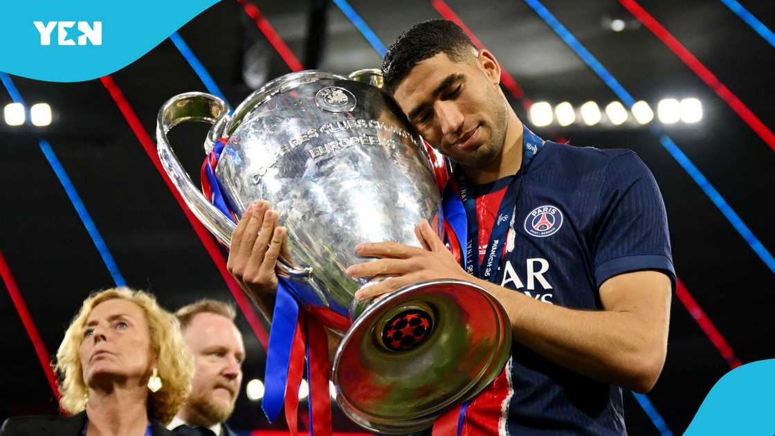 Achraf Hakimi, Hakimi to win CAF POTY, CAF Awards 2025, PSG, African Ballon d'Or, Morocco, Mustapha Hadji. Achraf Hakimi, Hakimi to win CAF POTY, CAF Awards 2025, PSG, African Ballon d'Or, Morocco, Mustapha Hadji.