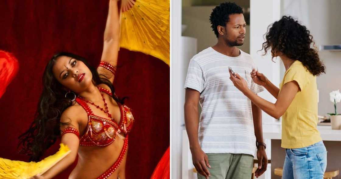 Man clapping for hot belly dancer Man clapping for hot belly dancer