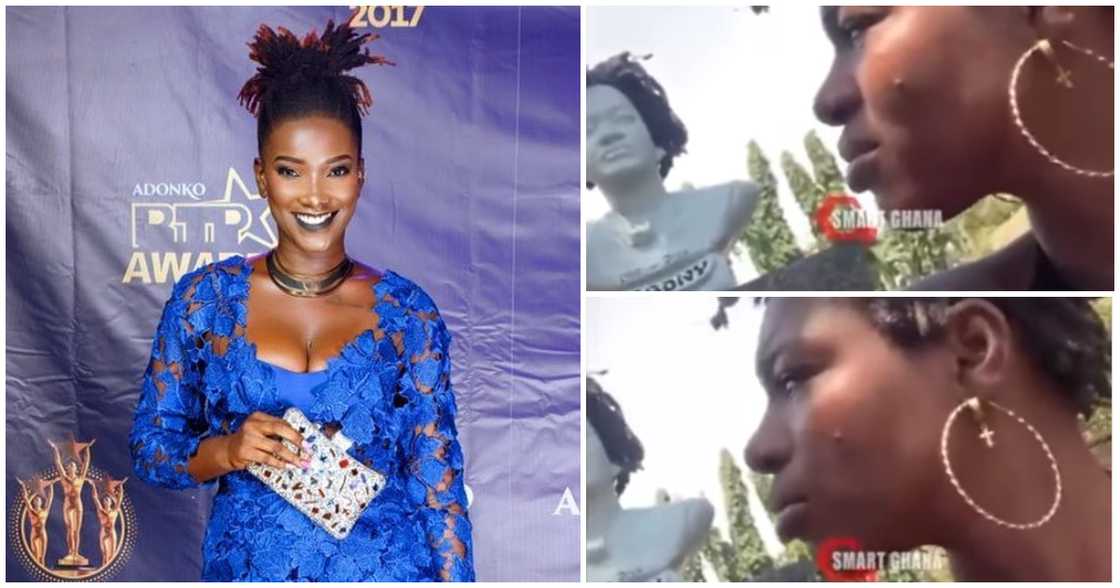 Lady claiming to be Ebony appears at her grave