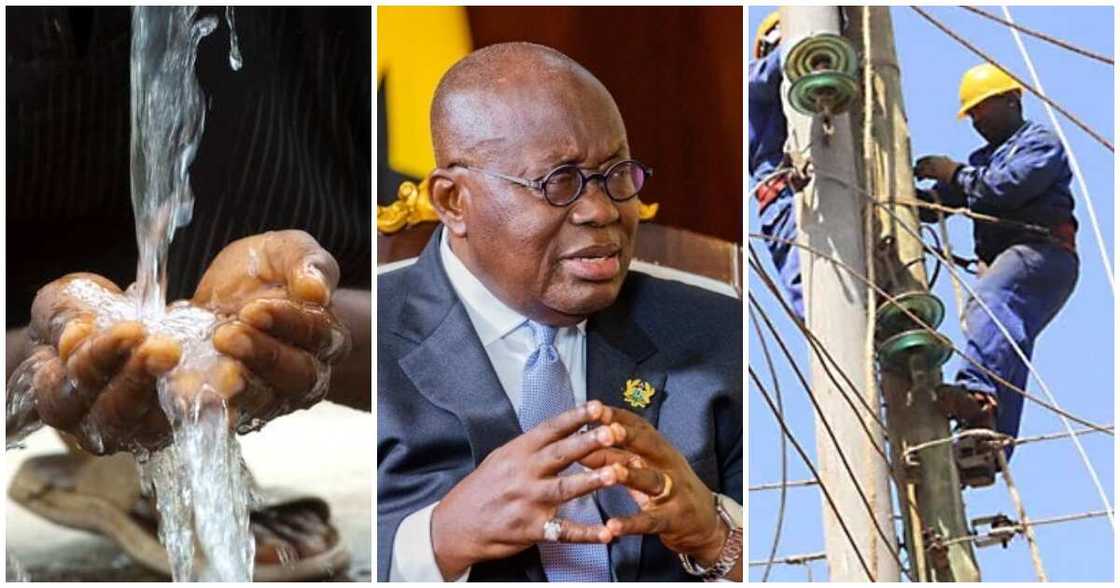 akufo-addo water and electricity