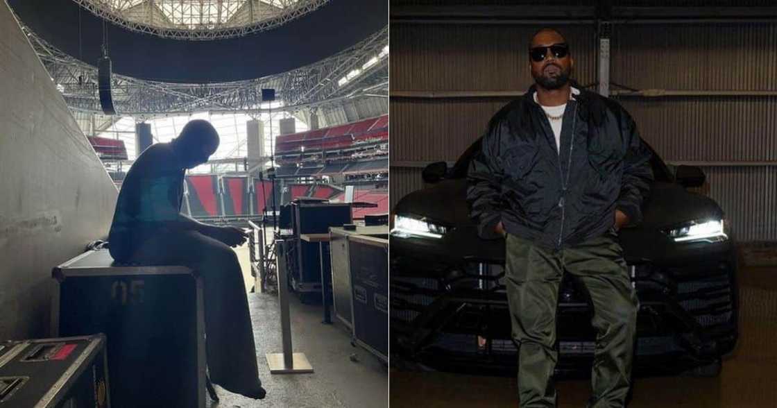 Kanye West, peek inside, 'Donda' living quarters, Mercedes Benz Stadium Kanye West, peek inside, 'Donda' living quarters, Mercedes Benz Stadium