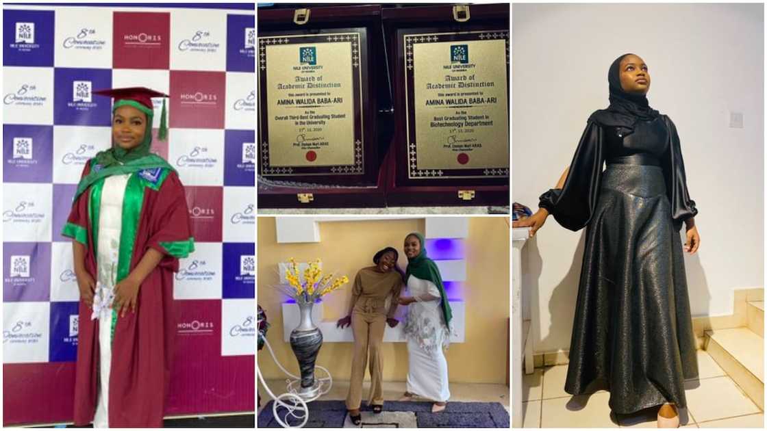 Nigerian lady sweeps all awards, bags first class, photos of her graduation wow people Nigerian lady sweeps all awards, bags first class, photos of her graduation wow people