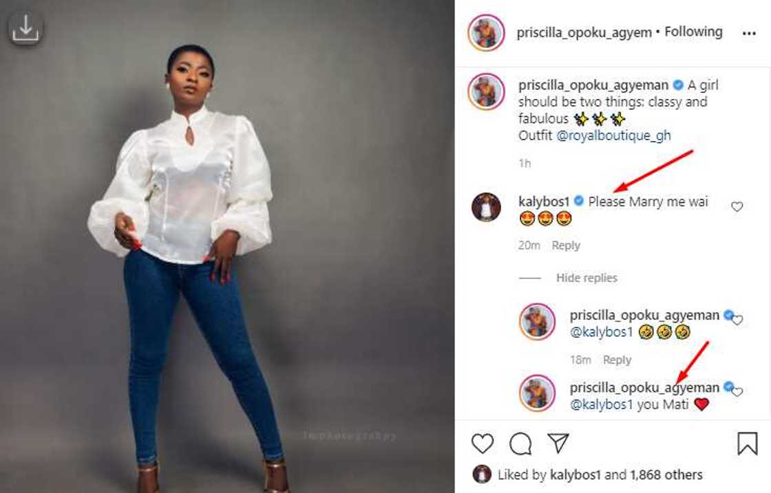 Ahuofe Patri: Actress Finally Agrees to Marry Kalybos After Rejecting him for Years