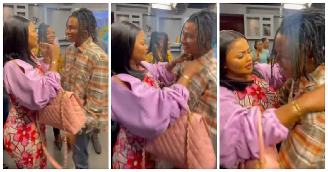 Nana Ama McBrown meets Evangelist Suro Nyame for the first time at Onua TV Nana Ama McBrown meets Evangelist Suro Nyame for the first time at Onua TV