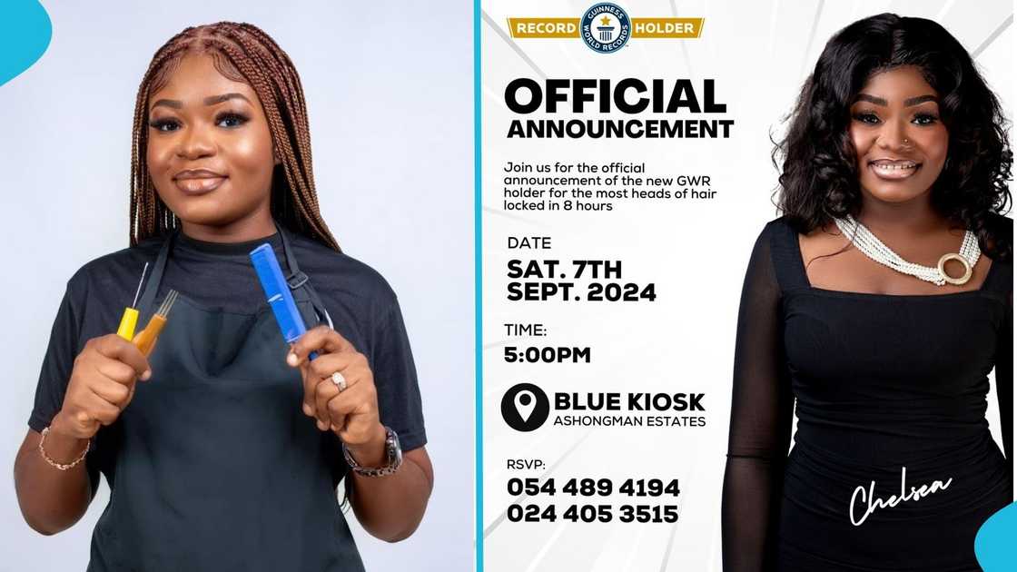 Ghanaian hairstylist, Guinness World Record, world records, lock-a-thon, Ghana, dreadlocks Ghanaian hairstylist, Guinness World Record, world records, lock-a-thon, Ghana, dreadlocks